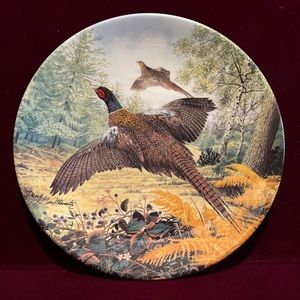 “Pheasants In Flight” Limited Edition Numbered Plate